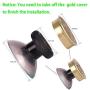 Metal Bullet Buttons for Xbox One Controller, Replacement Parts Bullet Thumbsticks Analog Joystick & A B X Y Buttons Set Mod Kits for Xb1 Controller with Installation Tools(Retro Design-Gold)