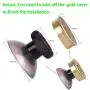 Metal Bullet Buttons for Xbox One Controller, Replacement Parts Bullet Thumbsticks Analog Joystick & A B X Y Buttons Set Mod Kits for Xb1 Controller with Installation Tools(Retro Design-Gold)