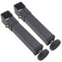 SVNS Metal Support Legs for Furniture, Bed Parts,Bed Frames, cabinets Foot Legs feet Bed Center Frame Slat Replacement Leg,Height Adjustable, Black,2pcs (8.27''-9.06'')
