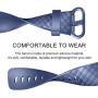 Pack 3 Silicone Bands for Fitbit Charge 4 / Fitbit Charge 3 / Charge 3 SE Replacement Wristbands for Women Men Small Large(Without Tracker) (Large: for 7.1''-8.7'' Wrists, Black+Navy Blue+Slate Grey)