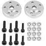 Zouminy 1/10 Scale Crawler Axles, Metal Trailer w/ 90mm Tires for Axial SCX10 D90 Traxxas HSP 1/10 RC Crawler Car