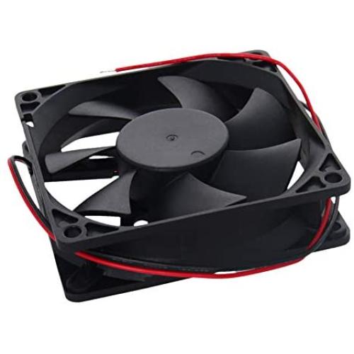 Fielect 12V Brushless DC Cooling Fan 80x80x20mm Mini Cooling Fan Long Life Sleeve Bearing Computer Case Cooling Fan,0.2A 1Pcs