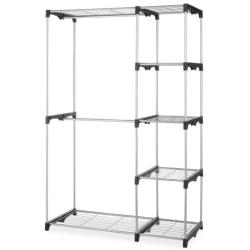 Whitmor Double Rod Freestanding Closet Heavy Duty Storage Organizer