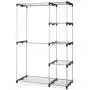 Whitmor Double Rod Freestanding Closet Heavy Duty Storage Organizer Whitmor Double Rod Freestanding Closet Heavy Duty Storage Organizer