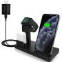 Wireless Charger, 3 in 1,Fast Charging Station Qi-Certified 10W Max for Apple iWatch Series 5/4/3/2/1,AirPods, Compatible with iPhone 11 Series/SE (2020)/XS MAX/XR/XS/X/8/8 Plus/Samsung