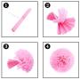 Happy Birthday Decorations, Rainbow Birthday Party Decorations, Birthday Paper Tissue Pom Pom, Tassel Garland