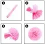 Happy Birthday Decorations, Rainbow Birthday Party Decorations, Birthday Paper Tissue Pom Pom, Tassel Garland