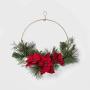 HOHIYA 19 Inch Metal Floral Hoop Wreath 4pcs Large Gold Craft Macrame Ring for Christmas Wedding Wall Hanging 4mm Wire