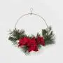 HOHIYA 19 Inch Metal Floral Hoop Wreath 4pcs Large Gold Craft Macrame Ring for Christmas Wedding Wall Hanging 4mm Wire