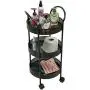 Mind Reader 3 Tier Metal All Purpose Utility Cart with Wheels, Black