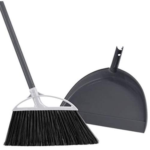 Radley & Stowe Angle Broom and Dustpan Set (Grey)