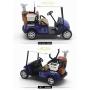 HCBY New 1:36 Scale Vehicle 4.5 Inches Mini Alloy Removable Pull Back Golf Car Clubs Diecast Model Vehicle Toy, Die-cast Metal with Plastic Parts, Gift for Children Boys and Girls (Blue)