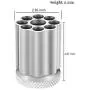 Quickly Revolver Pen Holder, Metal Pencil Holder, Silver/black/red Colors Office Supplies And Desk Organizers (Silver) Quickly Revolver Pen Holder, Metal Pencil Holder, Silver/black/red Colors Office Supplies And Desk Organizers (Silver)