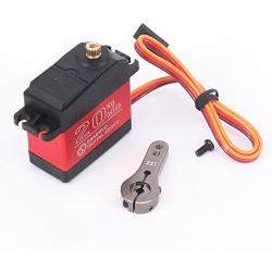 ZOSKAY 1X DS3218 Update servo 20KG Full Metal Gear Digital servo Baja servo Waterproof servo for Baja Cars(Control Angle 180)