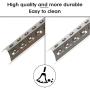 Hisencn Replacement Repair Kit for Master Forge 5 Burner 2518-3, 3218LT, 3218LTN, L3218 Gas Grill Models, BBQ Grill SS Pipe Burners Tube, Heat Shield Tent Plate Parts