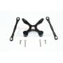 for Traxxas Ford GT 4-Tec 2.0 (83056-4) Upgrade Parts Aluminum Rear Tie Rods with Stabilizer - 3Pc Set Black