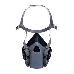 3M Reusable Respirator, Half Face Piece 7503, Use With Bayonet Cartridges/Filters (not included) for Gases, Vapors, Dust, Large Size