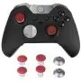 8 in 1 Metal Thumbsticks Joysticks Replacement, Swap Magnetic Analogue Stick Grips Buttons Parts with Repair Kit Accessories Compatible with Xbox one Elite 1/S & PS4 DualShock 4 (Red) 8 in 1 Metal Thumbsticks Joysticks Replacement, Swap Magnetic Analogue Stick Grips Buttons Parts with Repair Kit Accessories Compatible with Xbox one Elite 1/S & PS4 DualShock 4 (Red)