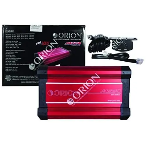 ORION HCCA HCCA3000.1DSPLX, Class D Amplifier 3000 WATTS RMS 01 OHM