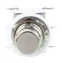 ESUPPORT 6Pin DPDT Latching Stomp Foot Switch Pedal Guitar Push Button Metal True Bypass AC 250V/2A 125V/4A Pack of 5