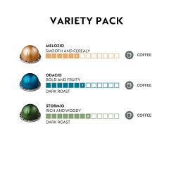 Nespresso Capsules VertuoLine, Medium and Dark Roast Coffee, Variety Pack, Stormio, Odacio, Melozio, 10 Count (Pack of 3)