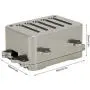 Tbest RC Receiver Box ESC Box, Metal Receiver Box ESC Box Upgrade Parts Fit for SCX10 1/10 RC Crawler Car