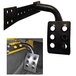 Bentolin Metal Dead Pedal Left Side Foot Rest Kick Panel Compatible for 2007-2018 Wrangler JK & Unlimited(Black)