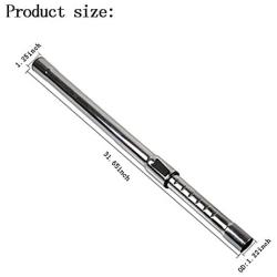 Huiaway 1-1/4inch 32mm Chrome Telescopic Hose Metal Vacuum Wands Hose Vacuum 1.25inch Extension Wand Extends to 31.65inch Long for Most Brand Vacuum