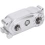 VGEBY RC Transfer Case, 313mm 1/10 Transfer Case Wheelbase Metal Chassis Frame Transfer Case Fit for 1/10 RC Crawler Car (Silver)