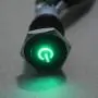 ESUPPORT 16mm 12V 3A Car Green LED Light Power Metal Push Button Toggle Switch Socket Plug Latching Black Shell ESUPPORT 16mm 12V 3A Car Green LED Light Power Metal Push Button Toggle Switch Socket Plug Latching Black Shell