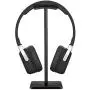 Headphone Stand Headset Holder New Bee Earphone Stand with Aluminum Supporting Bar Flexible Headrest ABS Solid Base for All Headphones Size (Black)