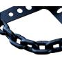 11'' Black Chain Steering Wheel 4-Spoke with Engraved Horn Button-3 Hole