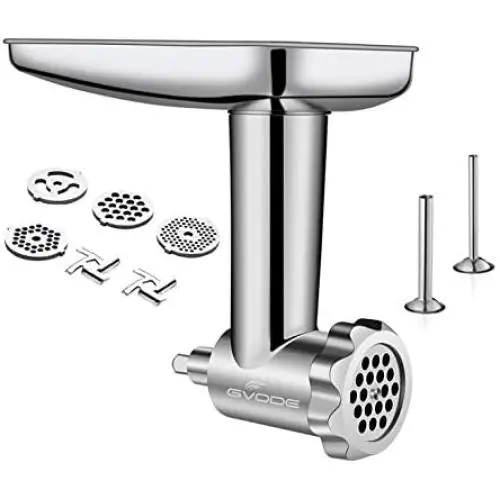 Stainless Steel Food Grinder Attachment fit KitchenAid Stand Mixers Including Sausage Stuffer, Dishwasher Safe,Durable Meat Processor Accessories Stainless Steel Food Grinder Attachment fit KitchenAid Stand Mixers Including Sausage Stuffer, Dishwasher Safe,Durable Meat Processor Accessories