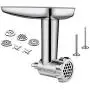 Stainless Steel Food Grinder Attachment fit KitchenAid Stand Mixers Including Sausage Stuffer, Dishwasher Safe,Durable Meat Processor Accessories Stainless Steel Food Grinder Attachment fit KitchenAid Stand Mixers Including Sausage Stuffer, Dishwasher Safe,Durable Meat Processor Accessories