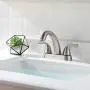 PARLOS 2-Handle Bathroom Sink Faucet with Drain Assembly and Supply Hose Lead-Free cUPC Lavatory Faucet Mixer Double Handle Tap Deck Mounted Brushed Nickel,13598 PARLOS 2-Handle Bathroom Sink Faucet with Drain Assembly and Supply Hose Lead-Free cUPC Lavatory Faucet Mixer Double Handle Tap Deck Mounted Brushed Nickel,13598