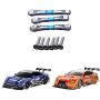 Facibom 3Pcs Metal Steering Tie Rod Link Rod for TT02 TT02T 1/10 RC Car Parts Accessories,Blue