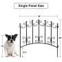 Amagabeli Rustproof Garden Fencing 24inx10ft Decorative Metal Fence Outdoor Folding Landscape Wire Patio Fences Flower Bed Animal Dogs Barrier Border Edge Section Black Decor Picket Panels Fences FC01 Amagabeli Rustproof Garden Fencing 24inx10ft Decorative Metal Fence Outdoor Folding Landscape Wire Patio Fences Flower Bed Animal Dogs Barrier Border Edge Section Black Decor Picket Panels Fences FC01