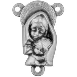 Classic Rosary Centerpiece Center for Rosary 1'' Jewelry Connector Junction - Pack of 3 (Our Lady of Grace)