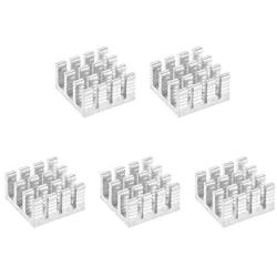 uxcell Electronic Radiators Heatsink for MOS GPU IC Chip Silver 14 x 14 x 8 mm 5pcs