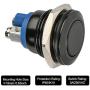 FICBOX 8pcs 16mm 5/8'' Push Button Switch Metal Momentary Waterproof Start Button Switches for Car RV Truck Boat