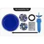 NEZAR Bey Battle Burst 2 in 1 Metal Fusion Battling Tops with 4D Launcher Grip Gyro Evolution Attack Pack Arena