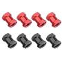 4Pcs RC Car Wheel Hub Adaptor, RC Wheel Hex Hub Metal Adaptor for Traxxas Hsp Redcat Remote Control Crawler Upgrade Part(17mm)