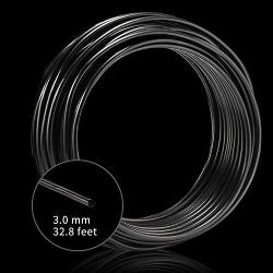 Aluminum Wire Black 3.0 mm 32.8 feet(10 M) Sculpture Metal Wire,Armature Wire for Clay,Wire for Crafts