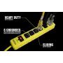 Yellow Jacket 5138N 5138 Metal Surge Protector Strip with 6 Outlets and 15 Foot Cord, Ft