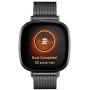 HAYUL Bands Compatible with Fitbit Versa 3/Fitbit Sense for Women Men, Stainless Steel Metal Replacement Mesh Bracelet Strap Wristbands for Fitbit Versa 3/Sense Smart Watch (Large, Black)