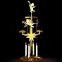 Angel Chimes The Original & Traditional Decorative Swedish Candle for Christmas - Metal Chime Carousel, Authentic, Scandinavian, Decoration & Ornament for Home and Kitchen (+4 Candles)