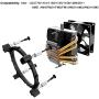 QWERTYUIOP CPU Cooler 4 Heatpipe CPU Cooling TDP 280W 3Pin Fan PC Cooling Heatsink 90Mm ARGB Fan Radiator 115X/775/1366/2011/AM3+/AM4