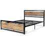 Amolife Queen Bed Frame with Headboard,Platform Metal Bed Frame with Footboard,Mattress Foundation,Strong Slat Support,No Box Spring Needed