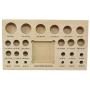 Dapping Block Punch Puncher Round Circle Metal Forming Steel (26 Piece)