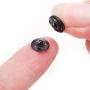Senkary 200 Sets Sew-on Snap Buttons Metal Snap Fastener Press Studs Buttons for Clothing, 10 mm, Black and Silver